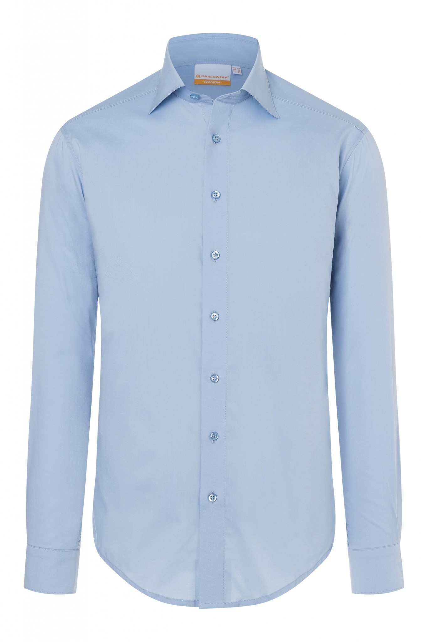 Herrenhemd Miro | Hellblau | 49% Polyester / 49% Baumwolle / 2% Elastolefin | Erhältlich in 8 Größen