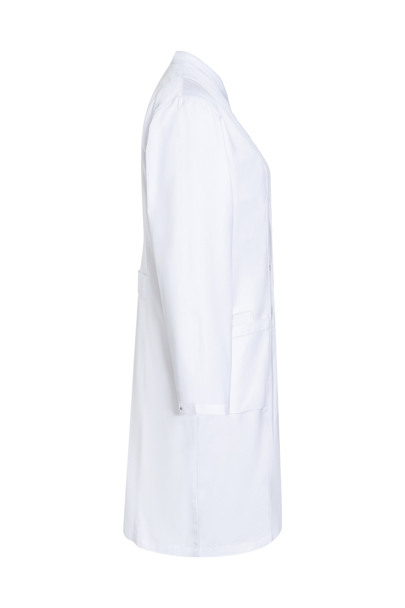 Blouse médicale et de laboratoire Modern-Shape pour femmes avec col montant - Blanc - 34