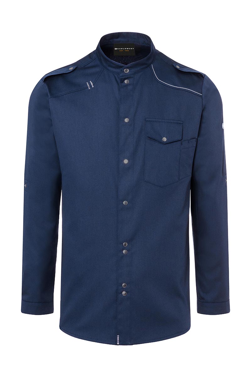 Chemise de cuisine New-Identity - Marine - 50