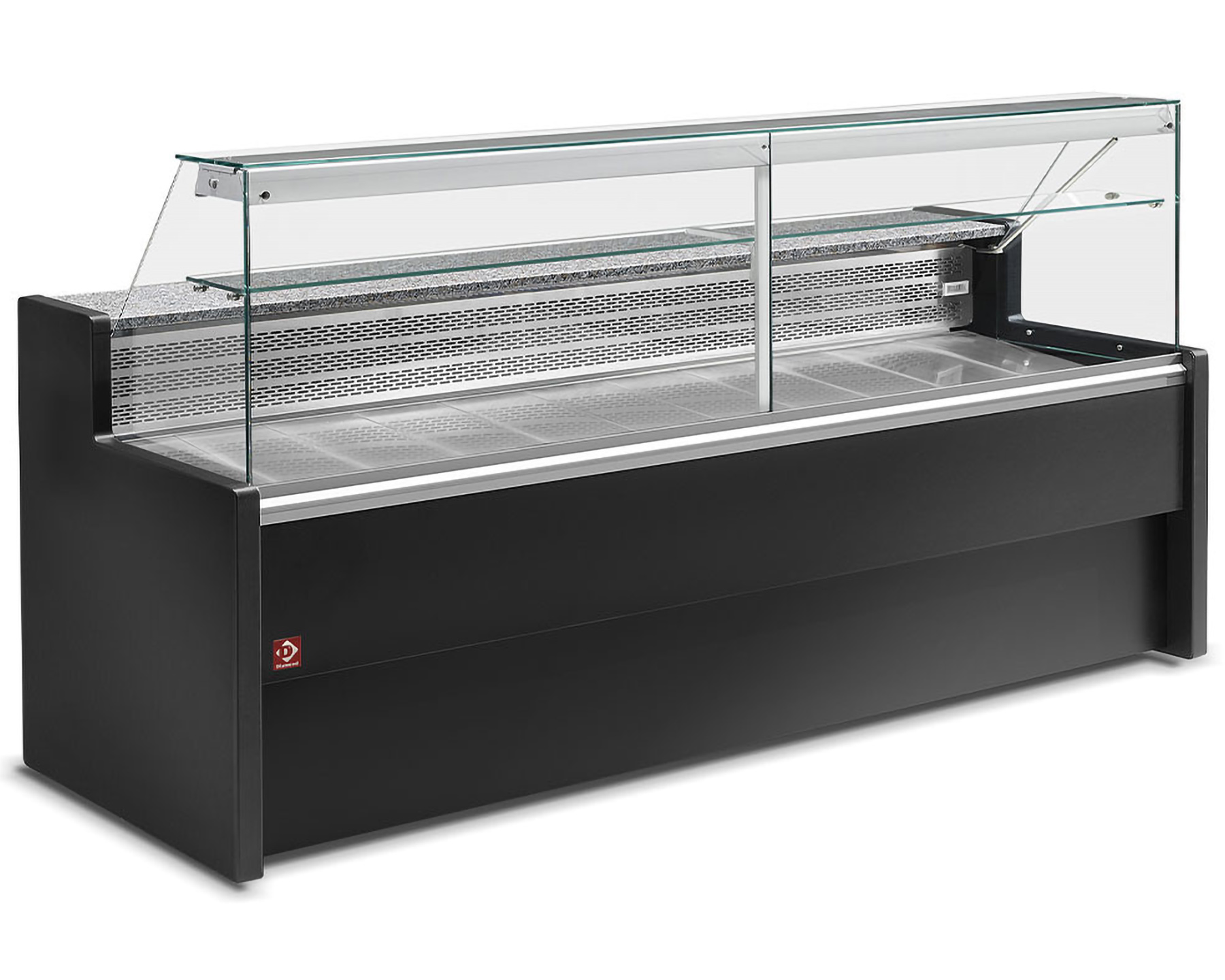 Comptoir réfrigéré avec vitre frontale droite - Avec rechange - 3000x800x (h) 1220mm