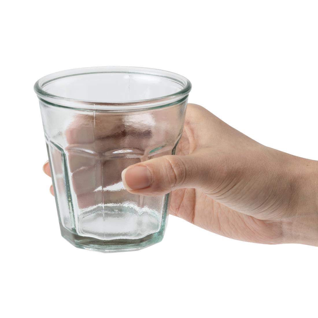 Olympia Orleans-Becher aus recyceltem Glas, 220 ml, 6 Stück