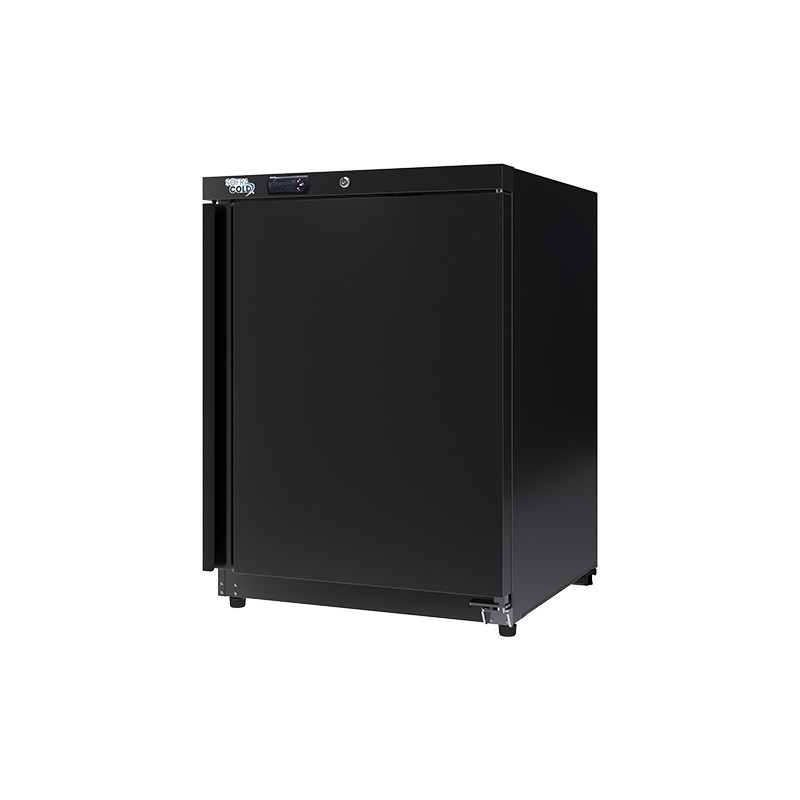 SOFRACOLD - Armoire réfrigérée noire - Porte pleine - Négative - 200 L - AE201NB