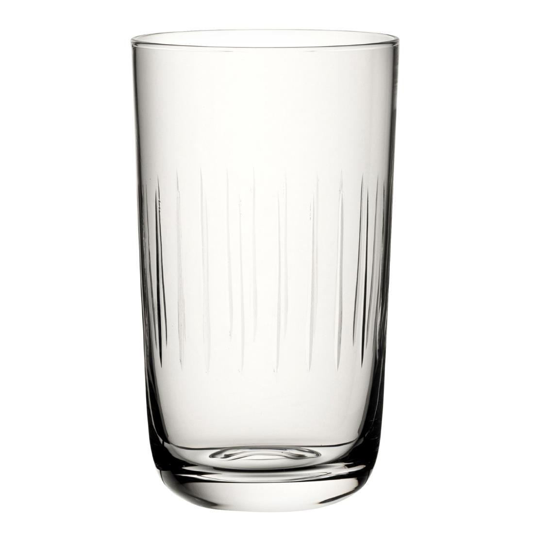 Verres hauts rainurés nid d'abeille Raffles Utopia 420ml (lot de 6)