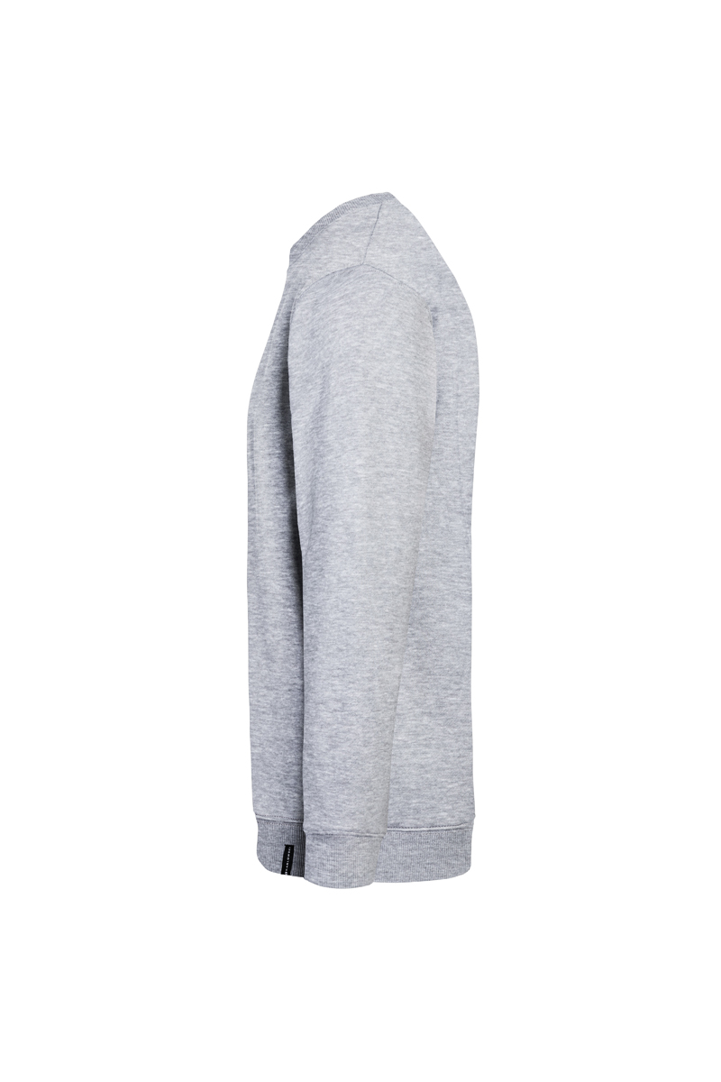 Herensweatshirt In Werkstijl, Gemaakt Van Duurzaam Materiaal - Platinagrijs Gemêleerd - XL