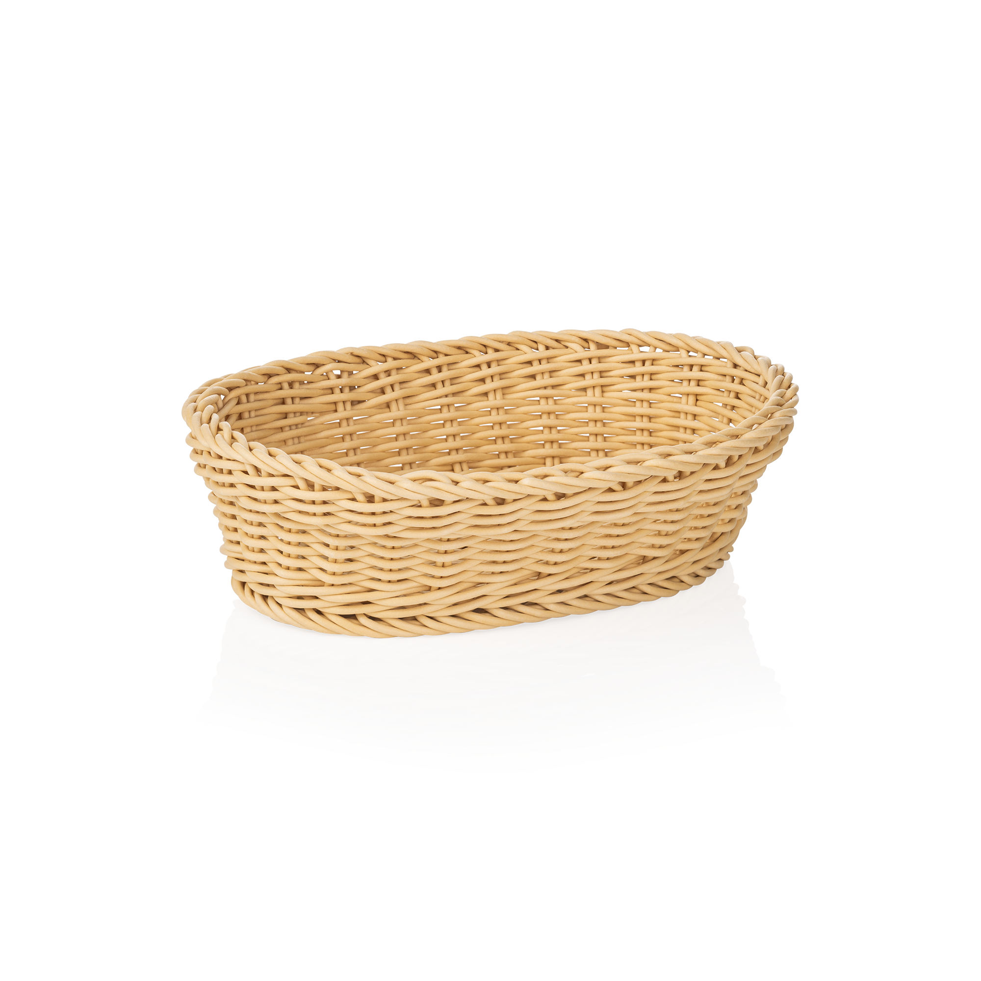 Korf WEAVER PRO tafelkorven, 25 x 19 x 6,5 cm, ovaal, licht beige, polypropyleen