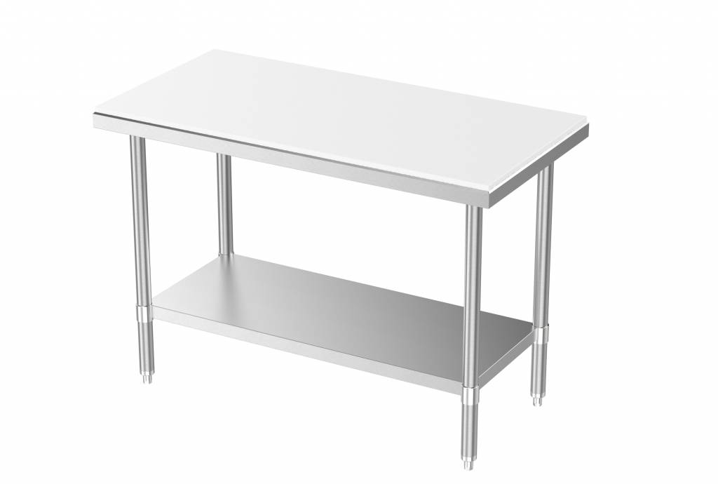 Table avec Etagère | Démontable | 700x700x(h)850mm