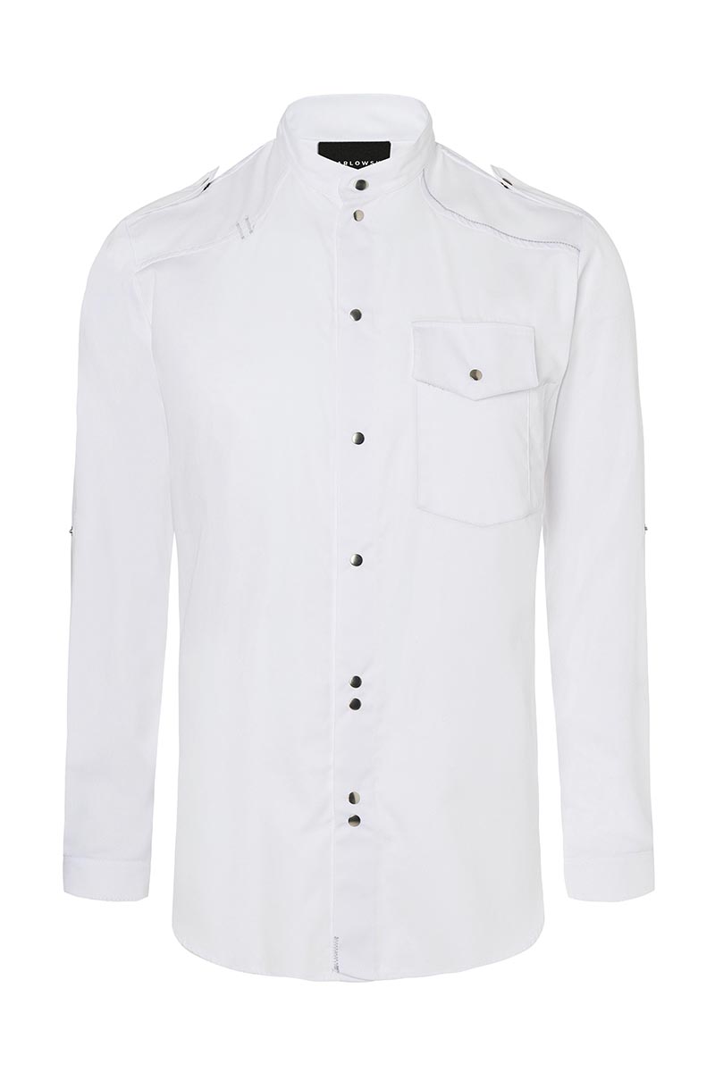 Chemise de cuisine New-Identity - Blanc - 54