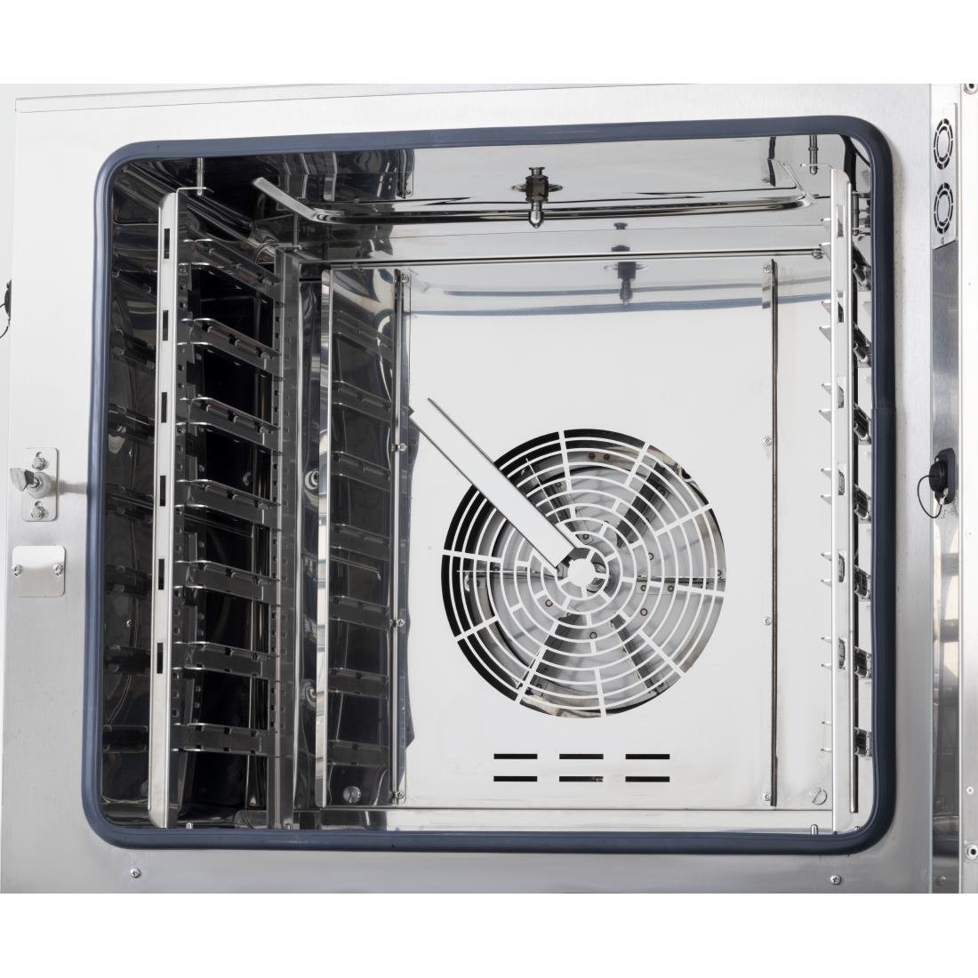 Four mixte compact à écran tactile Buffalo 7 x GN 1/1 avec support et kit d'installation