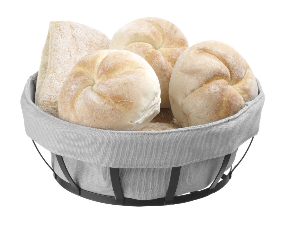 Corbeille à pain avec sac lavable | Modèle rond | 220x220x (H) 80mm