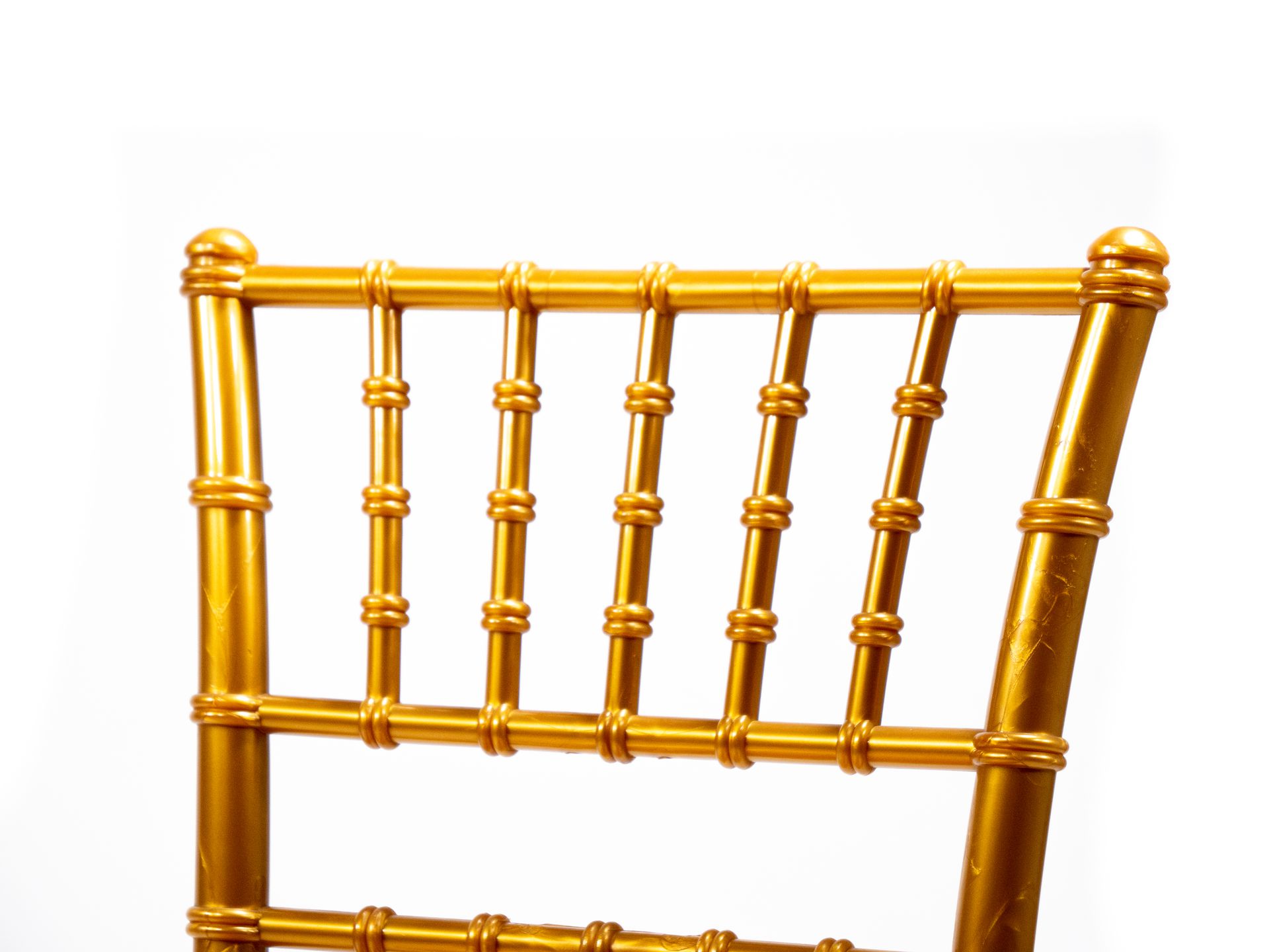 Tiffany stapelstoel goud 
