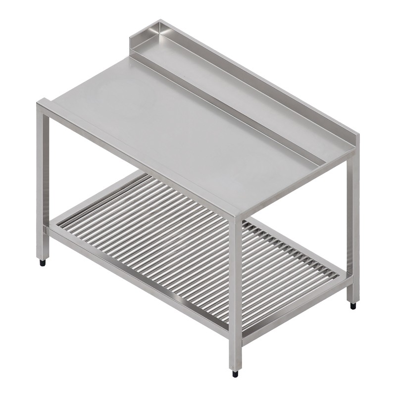 Table pour lave-vaisselle à capot - Prof. 750 mm - Accroche à droite - TLSD120