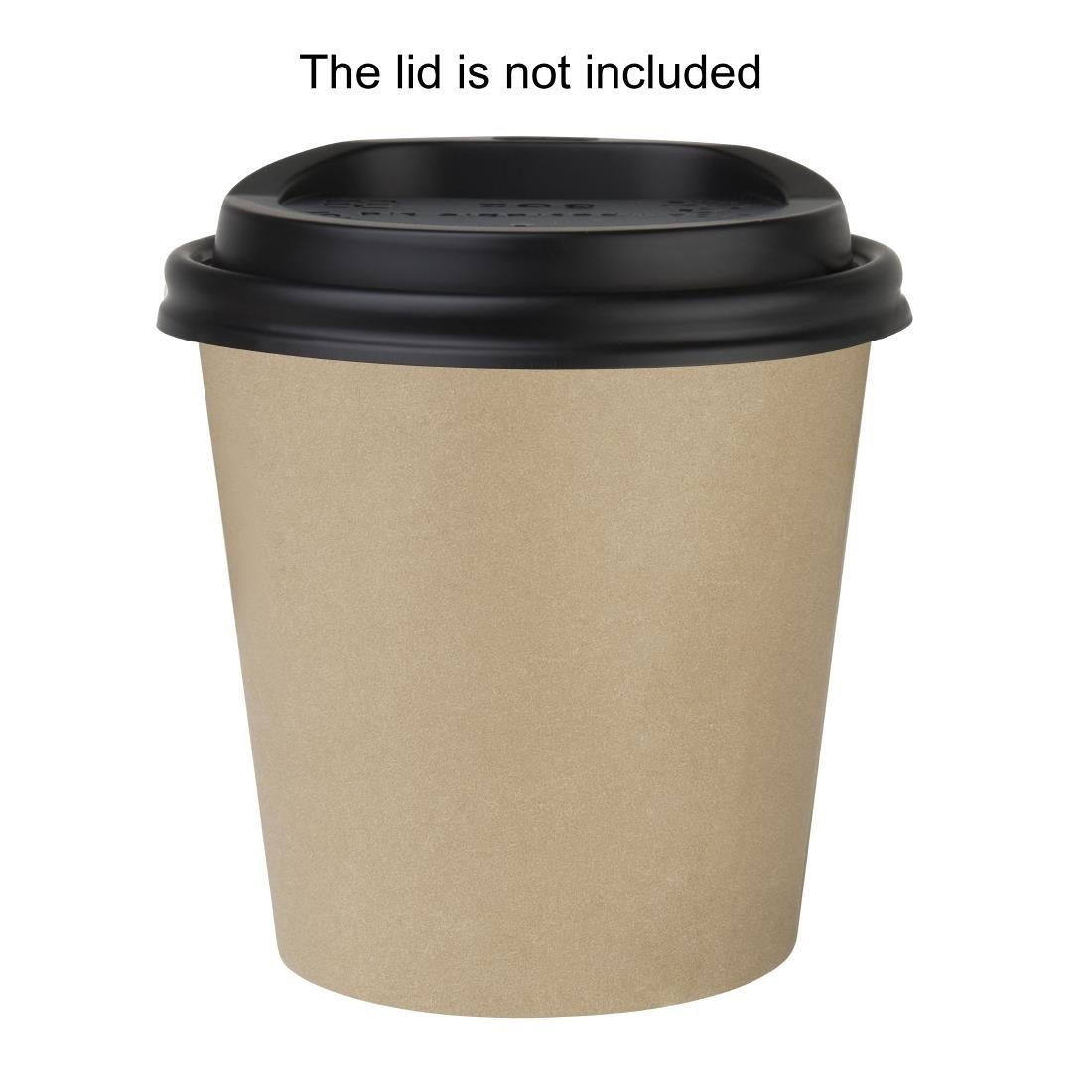 Fiesta Recycelbare Kaffeebecher Einwandig Kraft 180ml (1000 Stück)