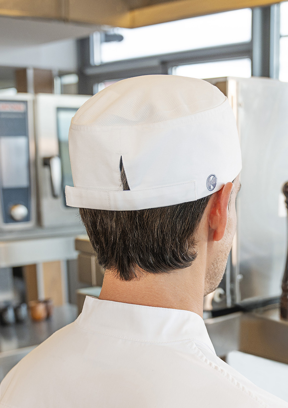 Koksmuts Met Ademend Mesh-Inzetstuk - Wit