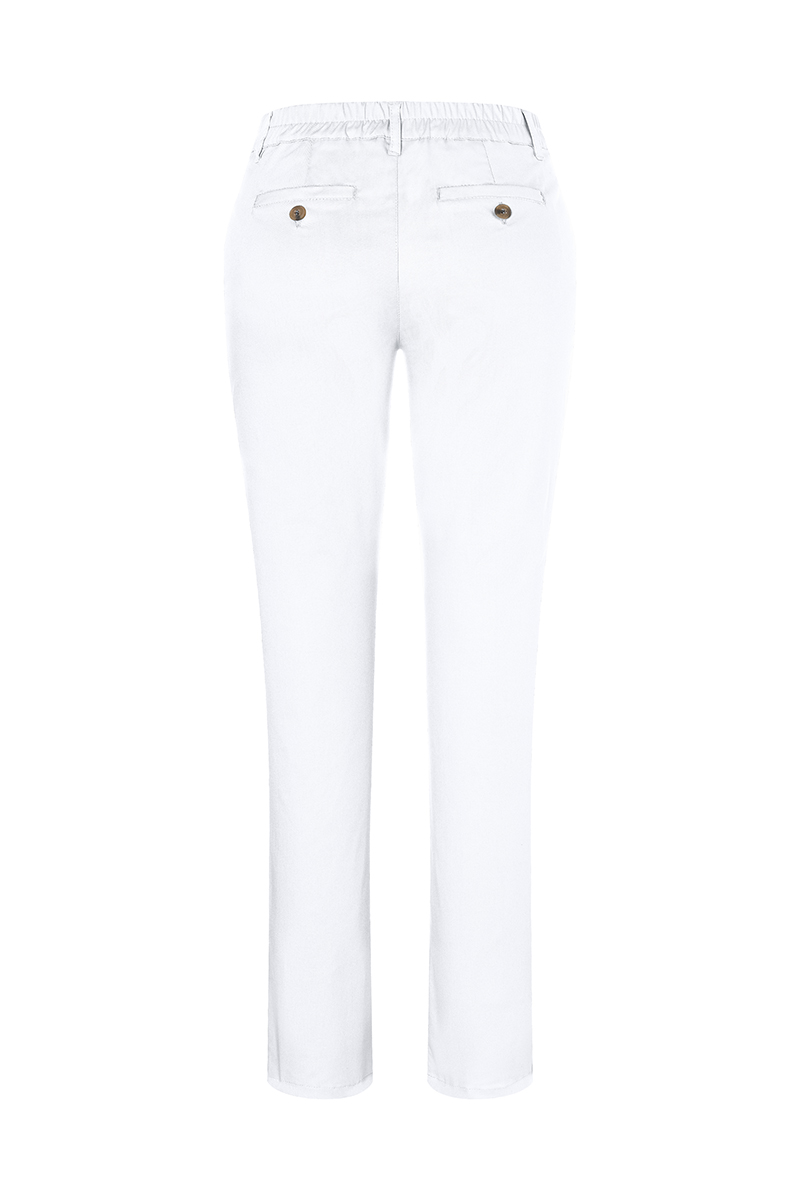 Damen Chinohose Modern-Stretch - Weiß - 34