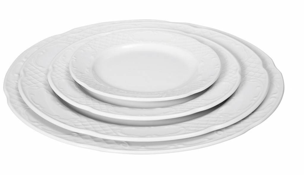 Assiette Plate FLORA - Porcelaine Blanche - Ø200mm
