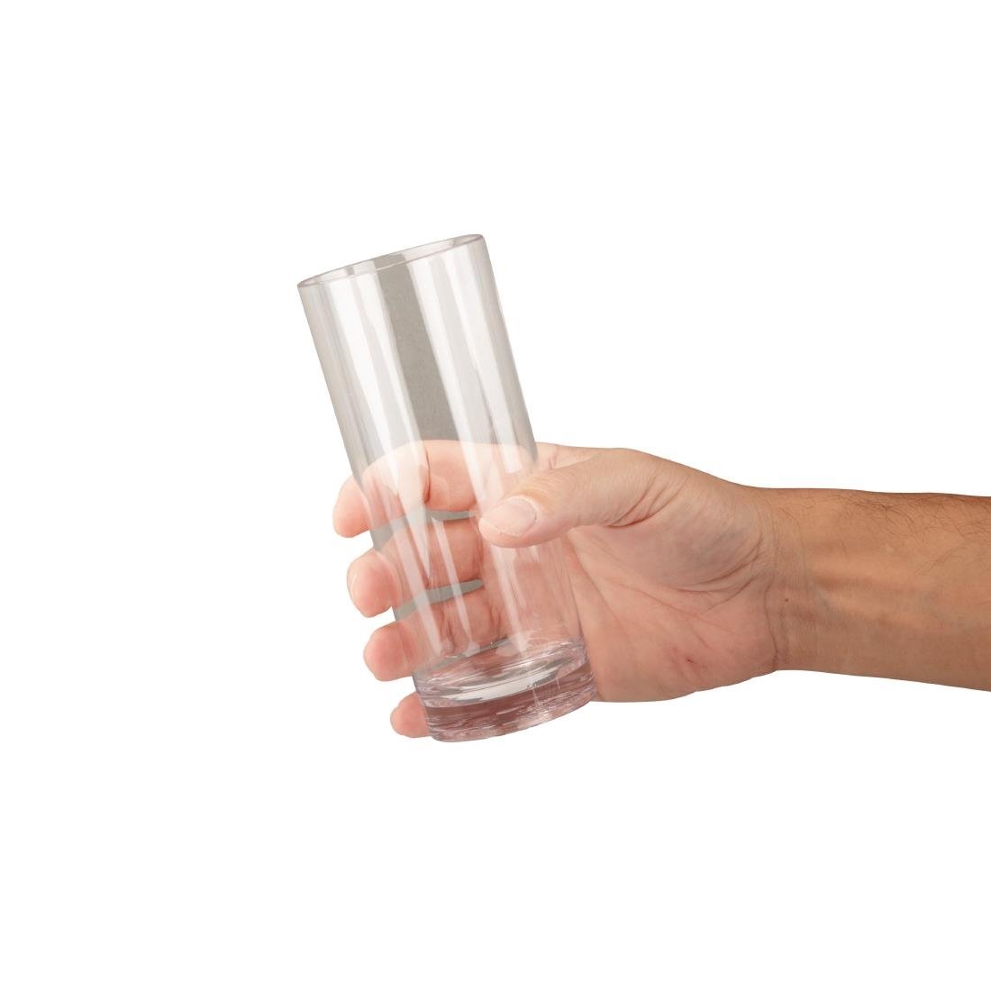 Olympia Kristallon Polycarbonat Hi Ball Gläser Transparent 360ml (6 Stück)
