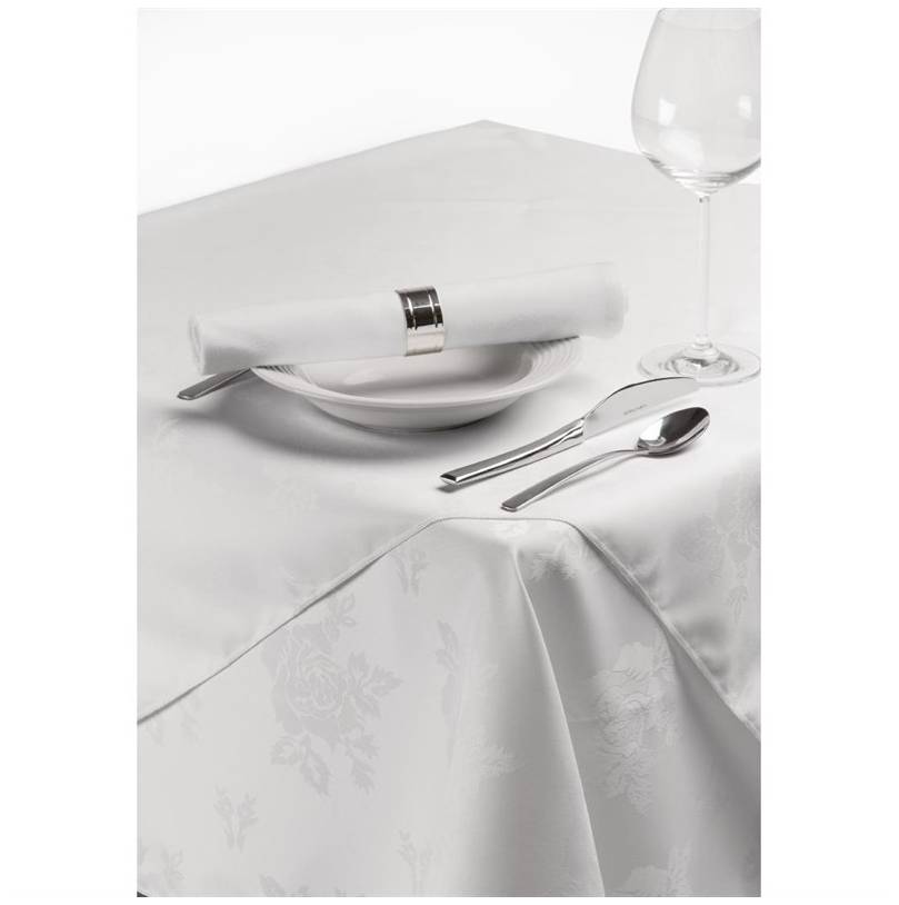 Luxury Traditions Tischdecke | 100% Polyester | Weiß | Erhältlich in 4 Größen
