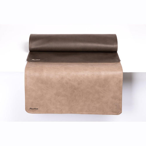 Chemin de Table Vintage - Cuir - Double Face - 450x1200mm - Disponible en 7 Couleurs