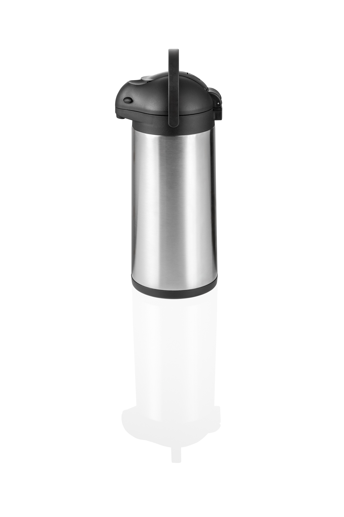 Pump Isolierkanne, 5 ltr., Ø 16,5, Höhe 43 cm, doppelwandig, Chromnickelstahl