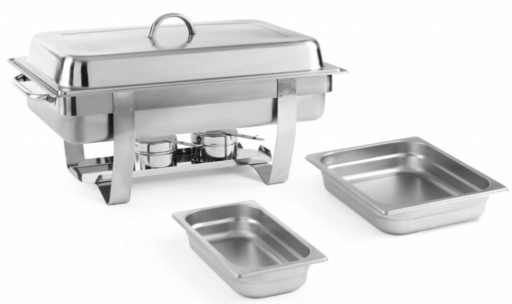 Chafing Dish avec 5 Bacs GN Supplémentaires | Inox