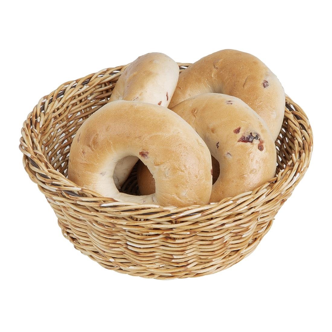 Olympia Polywicker Rundkorb Hellbraun 220mm