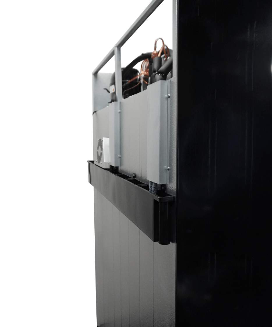 Koelkast 2 Glasdeuren Zwart Irm-770R Bl Koelkast 2 Glasdeuren Zwart Irm-770R Bl