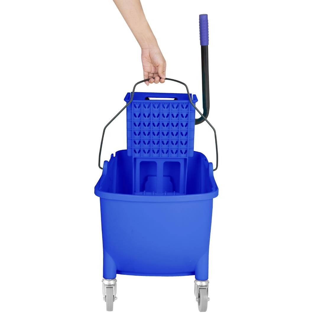 Jantex 30-Liter-Moppeimer mit Fußpedalauslösung Blau