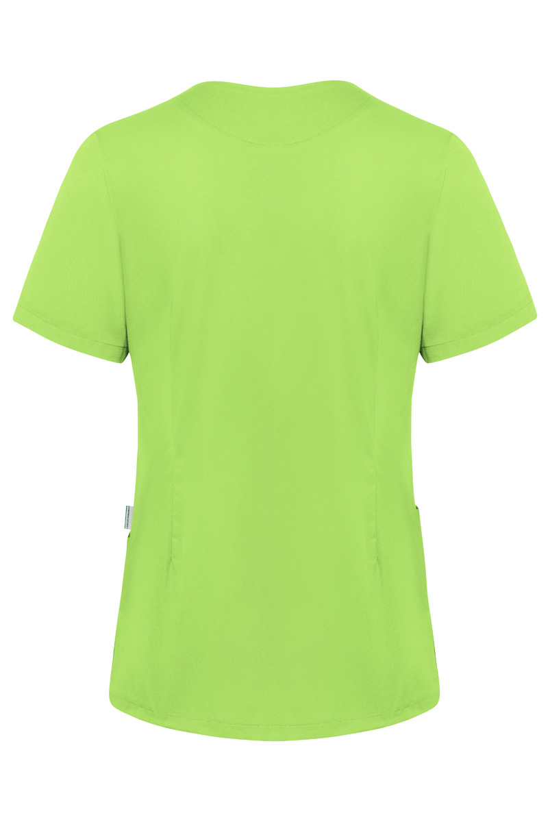 Kurzarm Damen-Schlupfkasack Essential, aus nachhaltigem Material - Kiwi - S