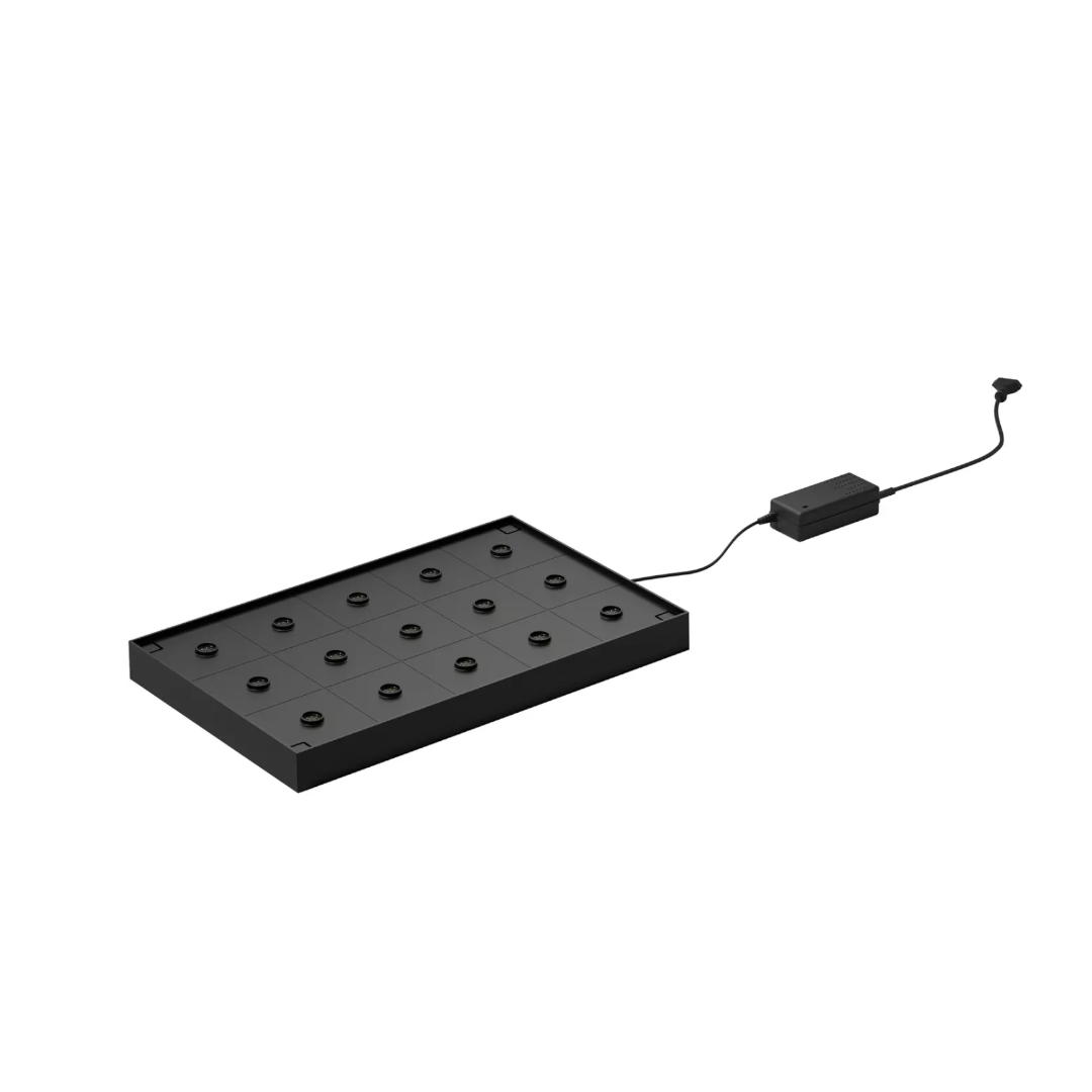 Station de charge YUYU ACCESSOIRES, 15 emplacements, 56,5 x 30,5 cm, plastique