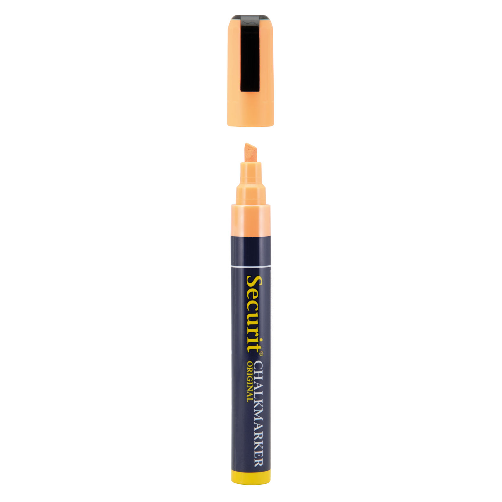 Original Kreidemarker mit abgeschrägter Spitze in Orange, 2–6 mm
