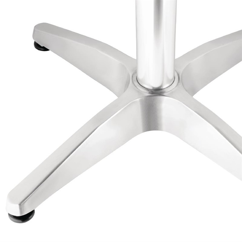 Table Bistro Carrée | Plateau Inox | Pied Aluminium | 700x700x720(h)mm