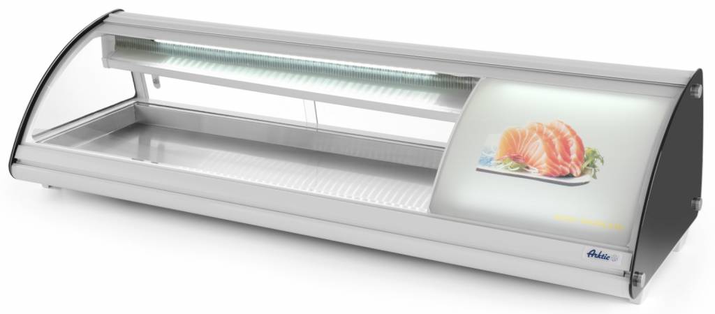 Sushi Display gekühlt | 5x GN1/3  | 230V-160W |  1307x450x(h)330mm