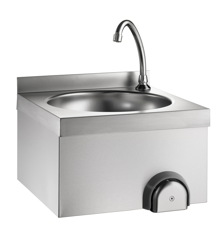 Handwaschbecken | Kniebedienung | Kalt+Warm | 400x400x235mm