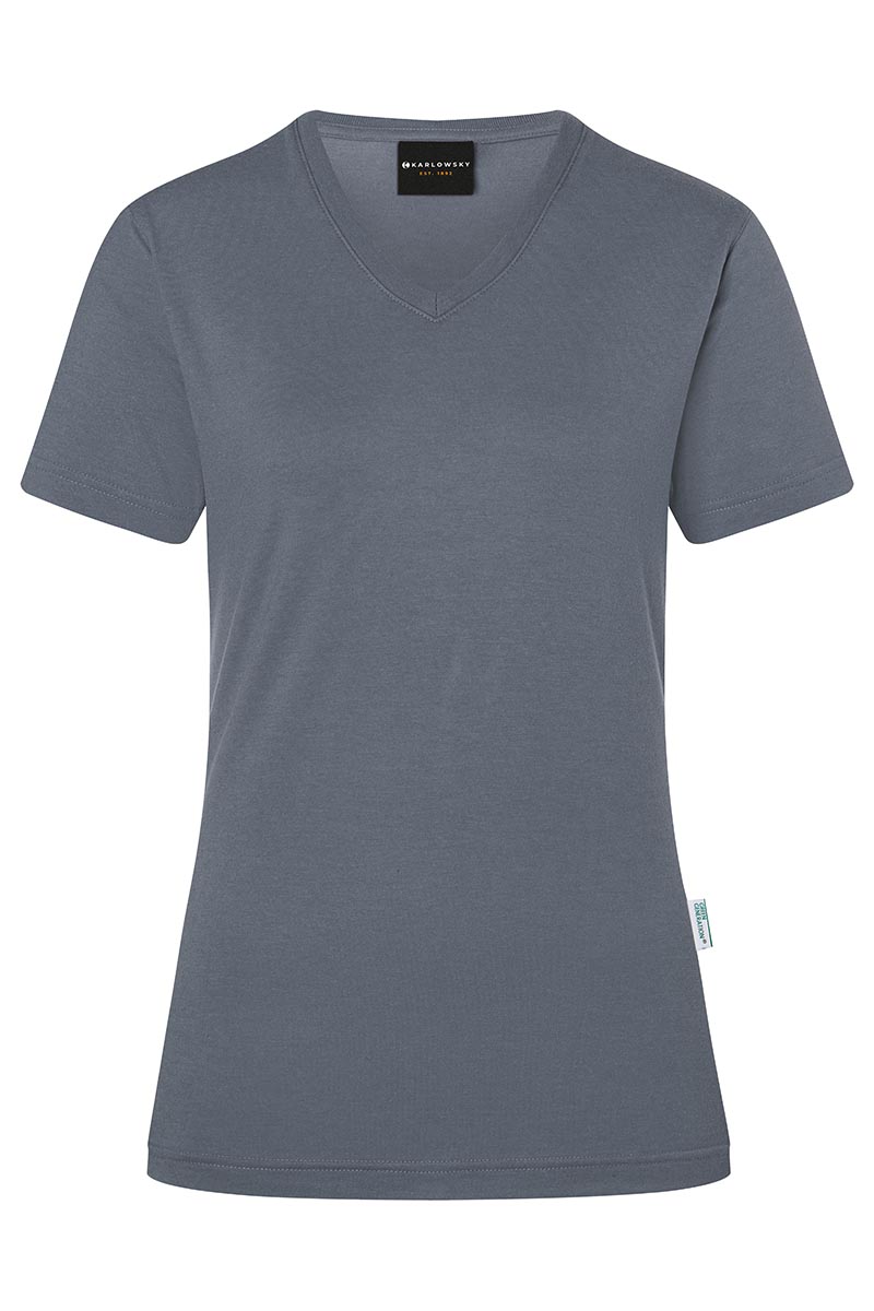T-shirt de travail pour femme Casual-Flair, en matériau durable - Anthracite - L