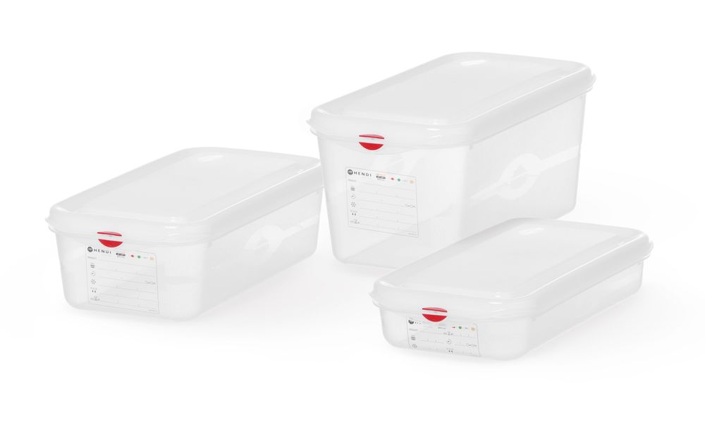 GN 1/3 Behälter - Polypropylen - GN 1/3 - 2,5L - Transparent - 325x176x(H)65mm - Rechteckig