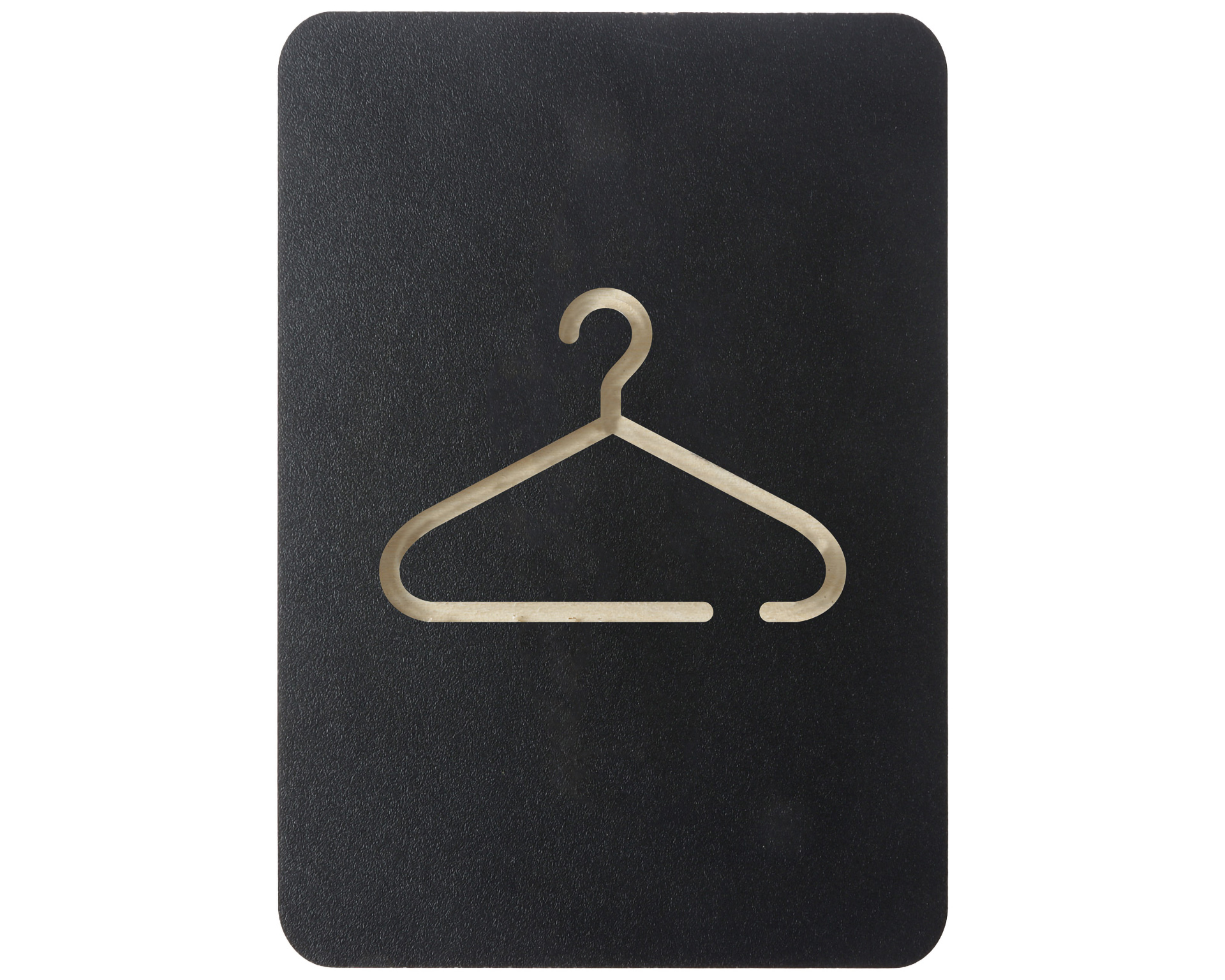Signe de pictogramme de garde-robe noire