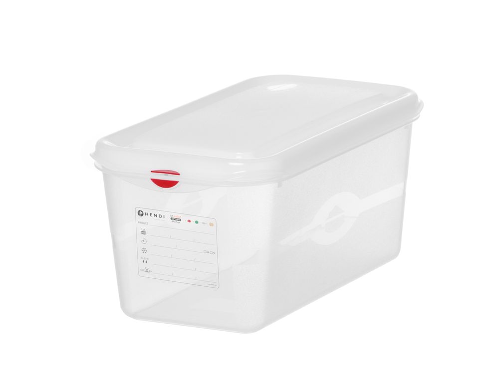 GN 1/3 Behälter - Polypropylen - GN 1/3 - 6L - Transparent - 325x176x(H)150mm - Rechteckig
