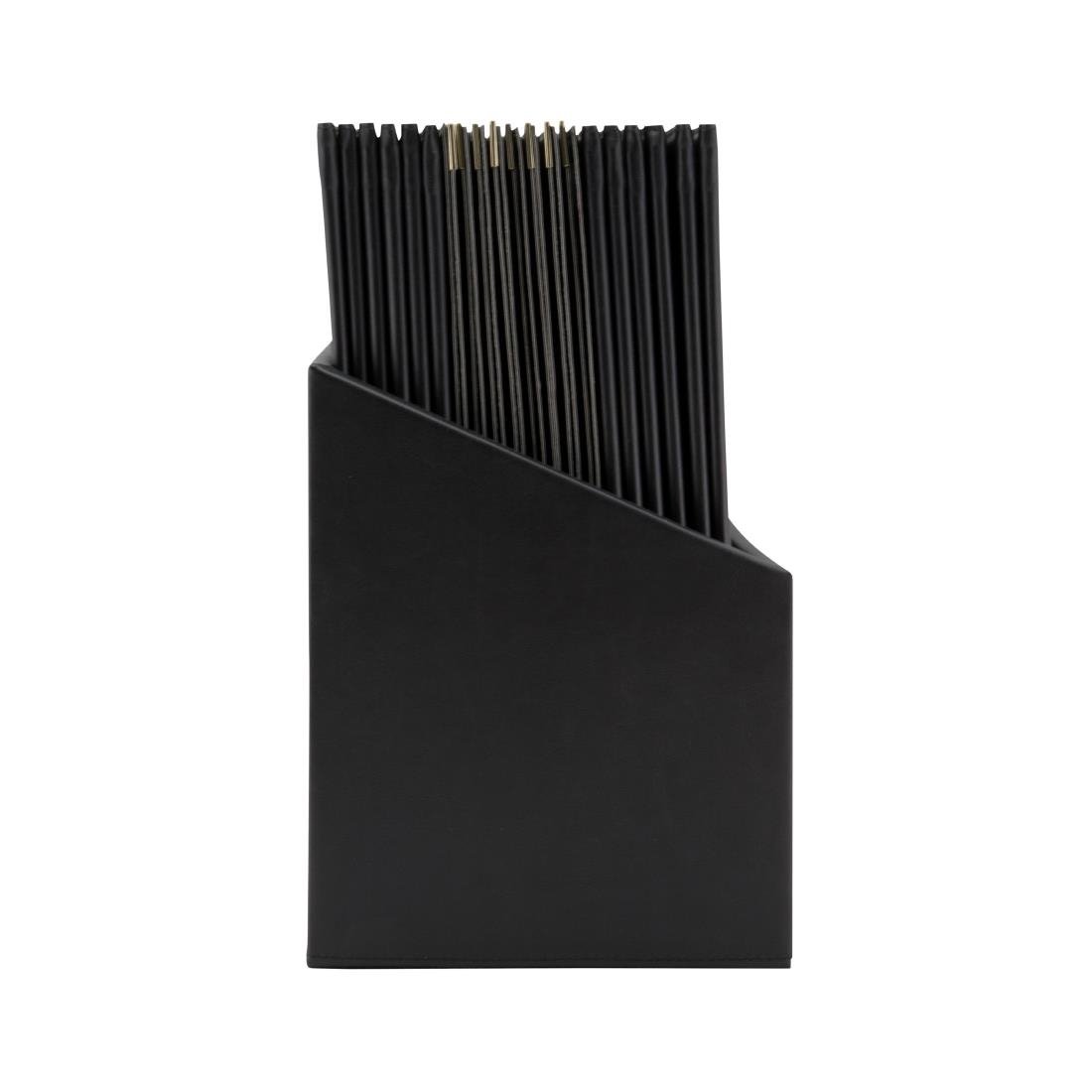 Securit Classic Lederset mit 20 Menükartenhaltern 4x A4 in 1er Box (inkl. 1 Doppeleinlage)