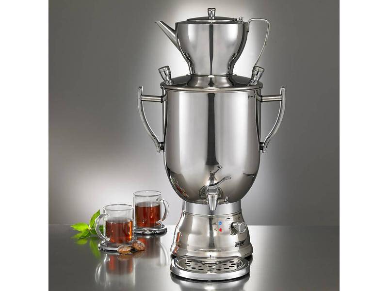 BEEM Samovar Trendy 3008C | Tee- Wasserkocher | Edelstahl | 8 Liter