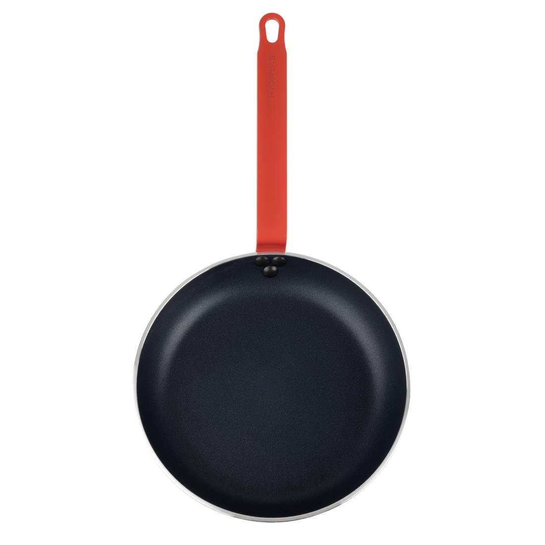 Hygiplas Aluminium Antihaft Teflon Platinum Plus Bratpfanne mit rotem Griff 28cm