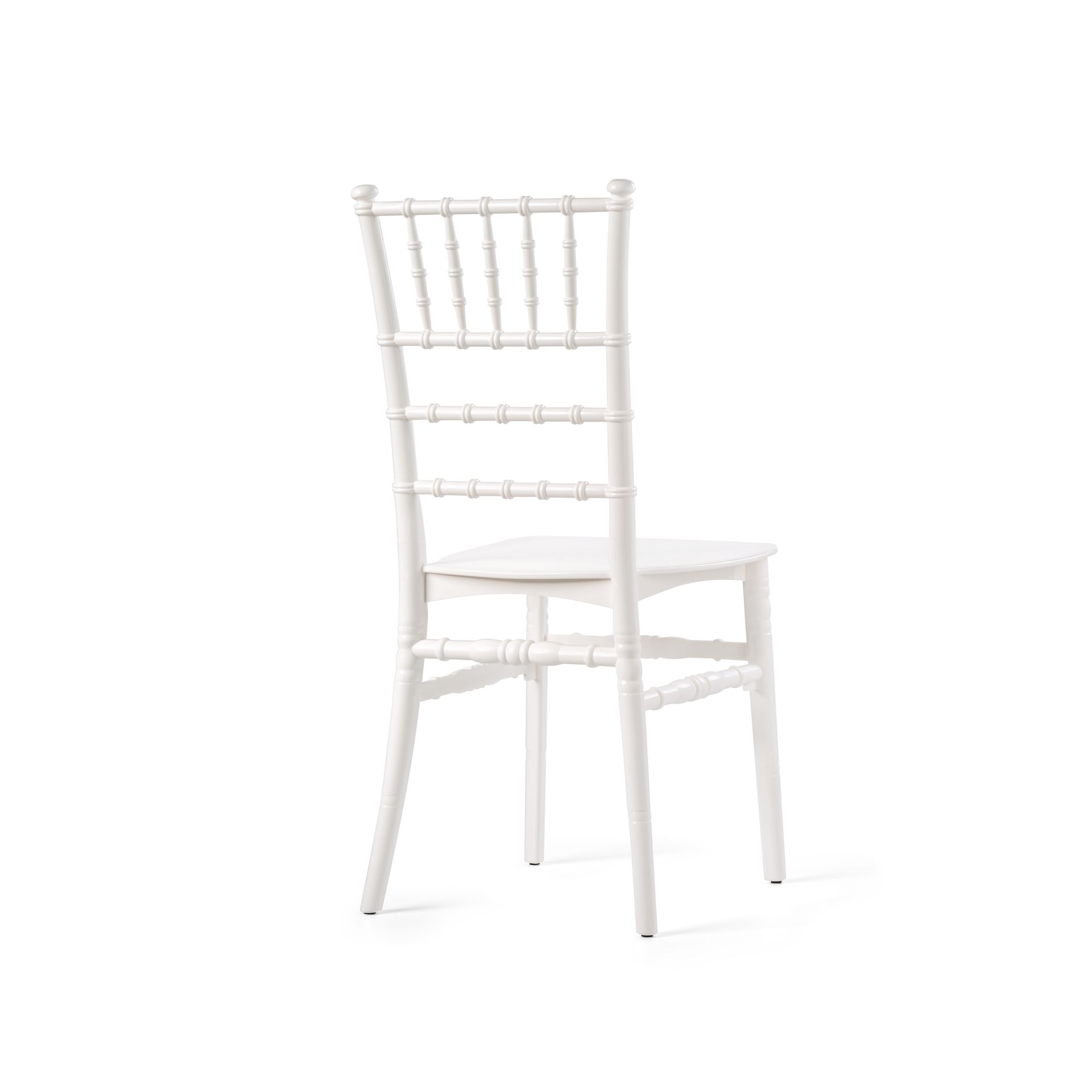 Tiffany chaise empilable Blanc, Polypropylène, 41x43x92cm (BxTxH), incassable, 50410