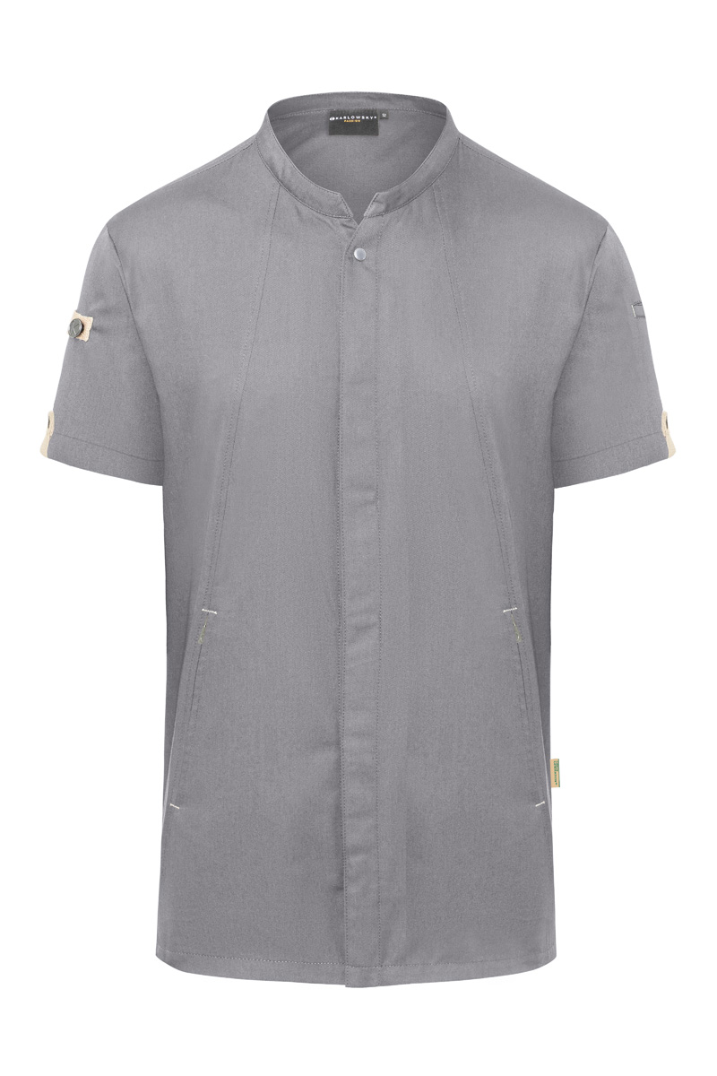 Veste de cuisine à manches courtes Green-Generation, en matériau durable - Gris Platine - 46