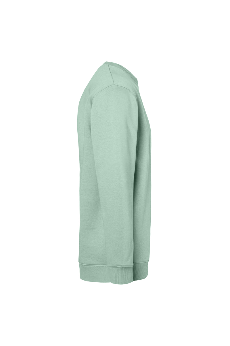 Herren Workwear Sweatshirt Soft-Face, aus nachhaltigem Material - Pistaziengrün - L