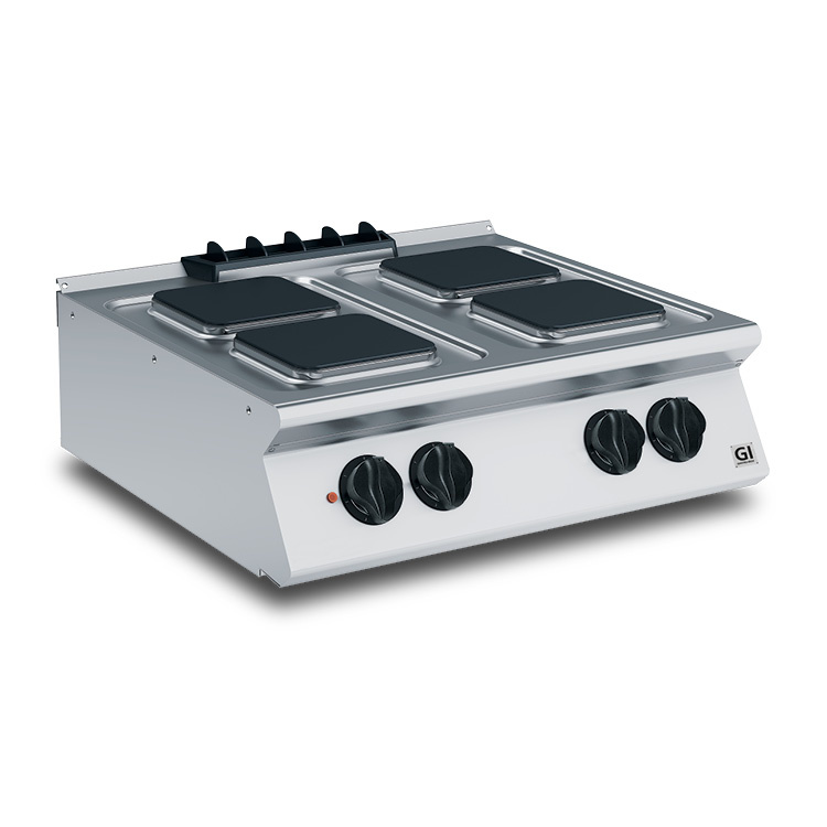 700 HP Kooktoestel 4 Vierkante Kookplaten | 10,4 kW | 800x730x(H)250mm