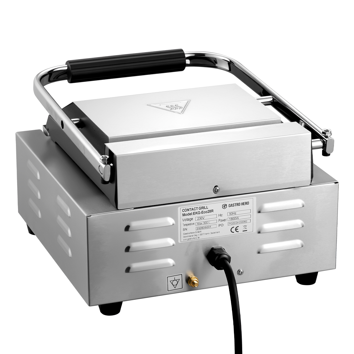 Elektro-Kontaktgrill ECO 1,8 kW, gerillt