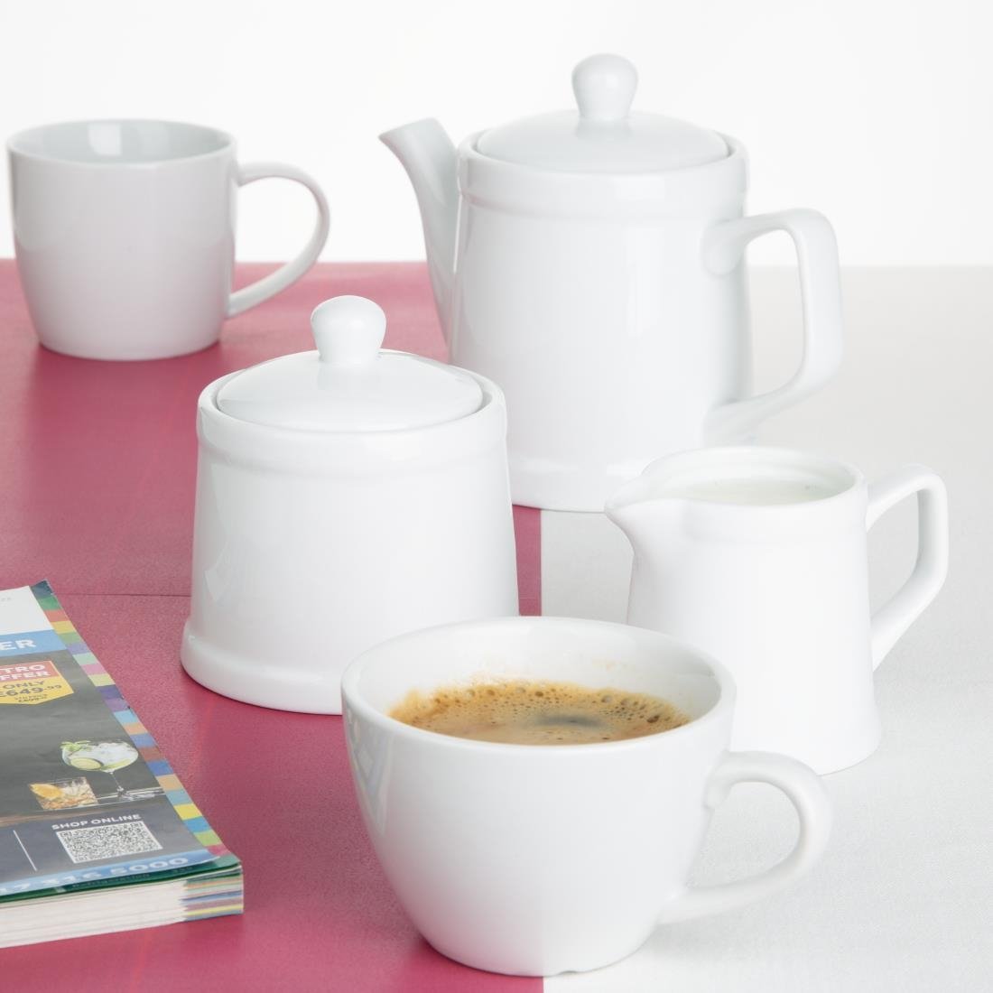 Olympia Whiteware Pier Kan - 120ml (Doos 6) Olympia Whiteware Pier Kan - 120ml (Doos 6)