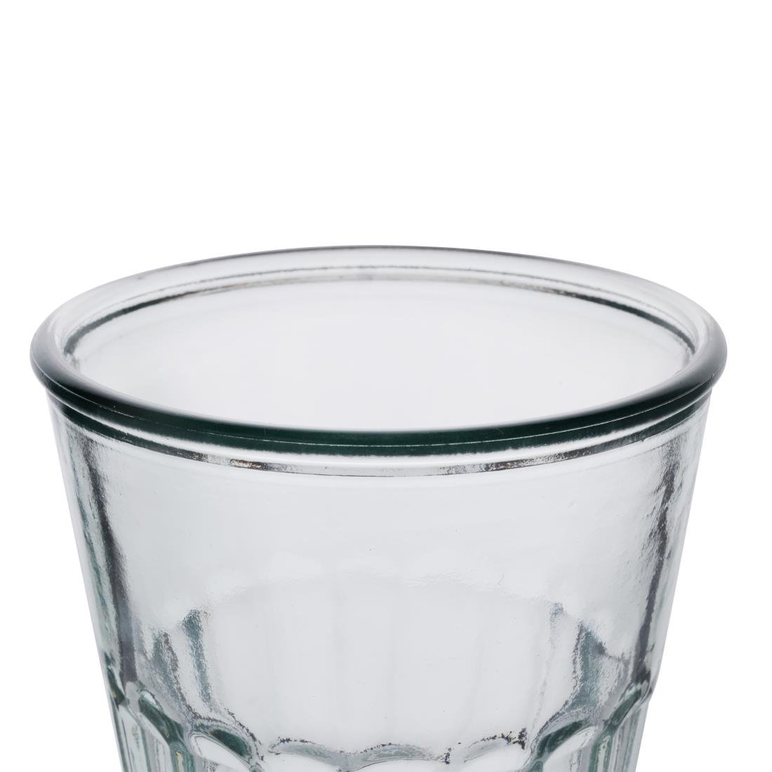 Verres à whisky cannelés en verre recyclé Olympia 250ml (lot de 6)