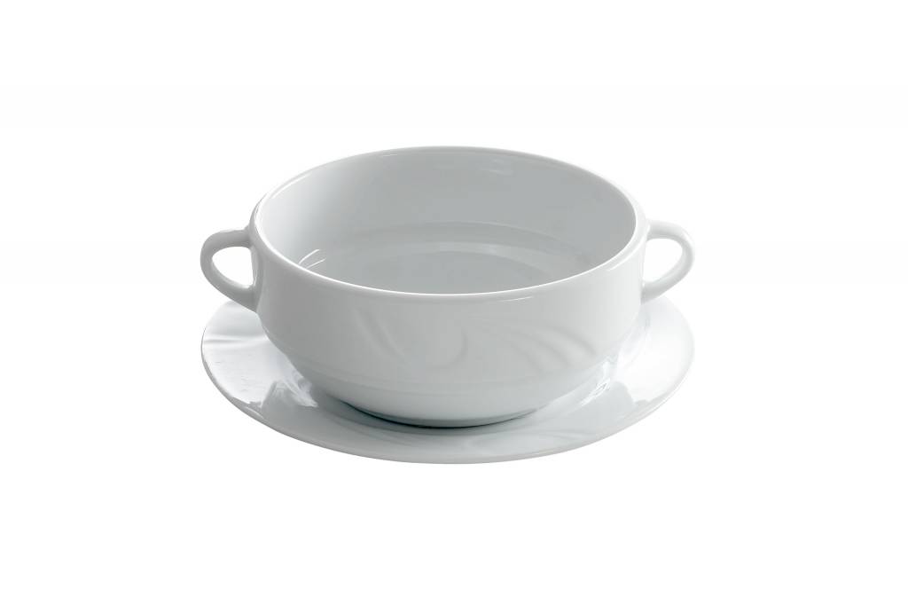 Bol à Soupe KARIZMA - Porcelaine Blanche - 380ml - 120x155x55mm