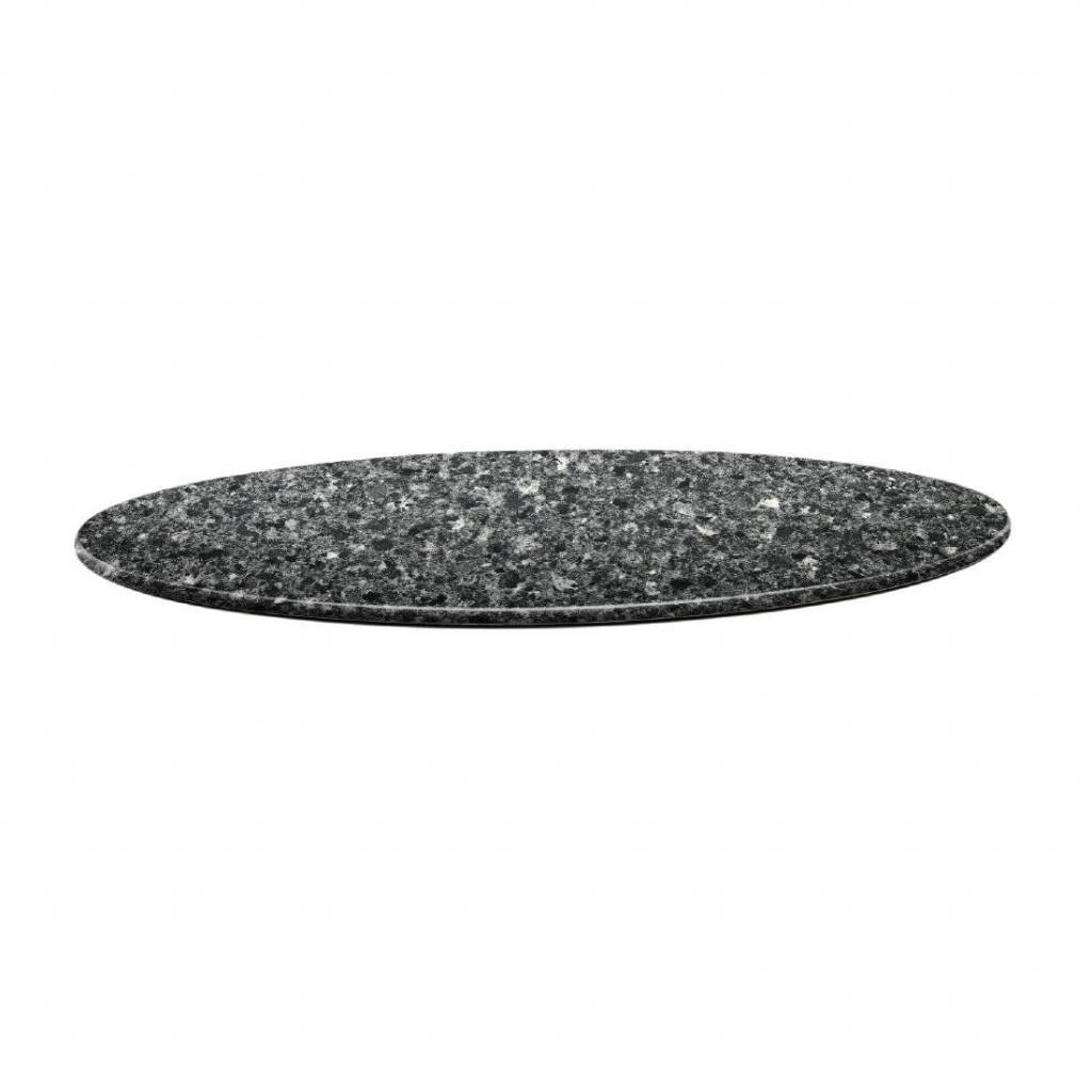 Smartline Tischplatte Rund | Granit Schwarz | Erhältlich in 2 Größen