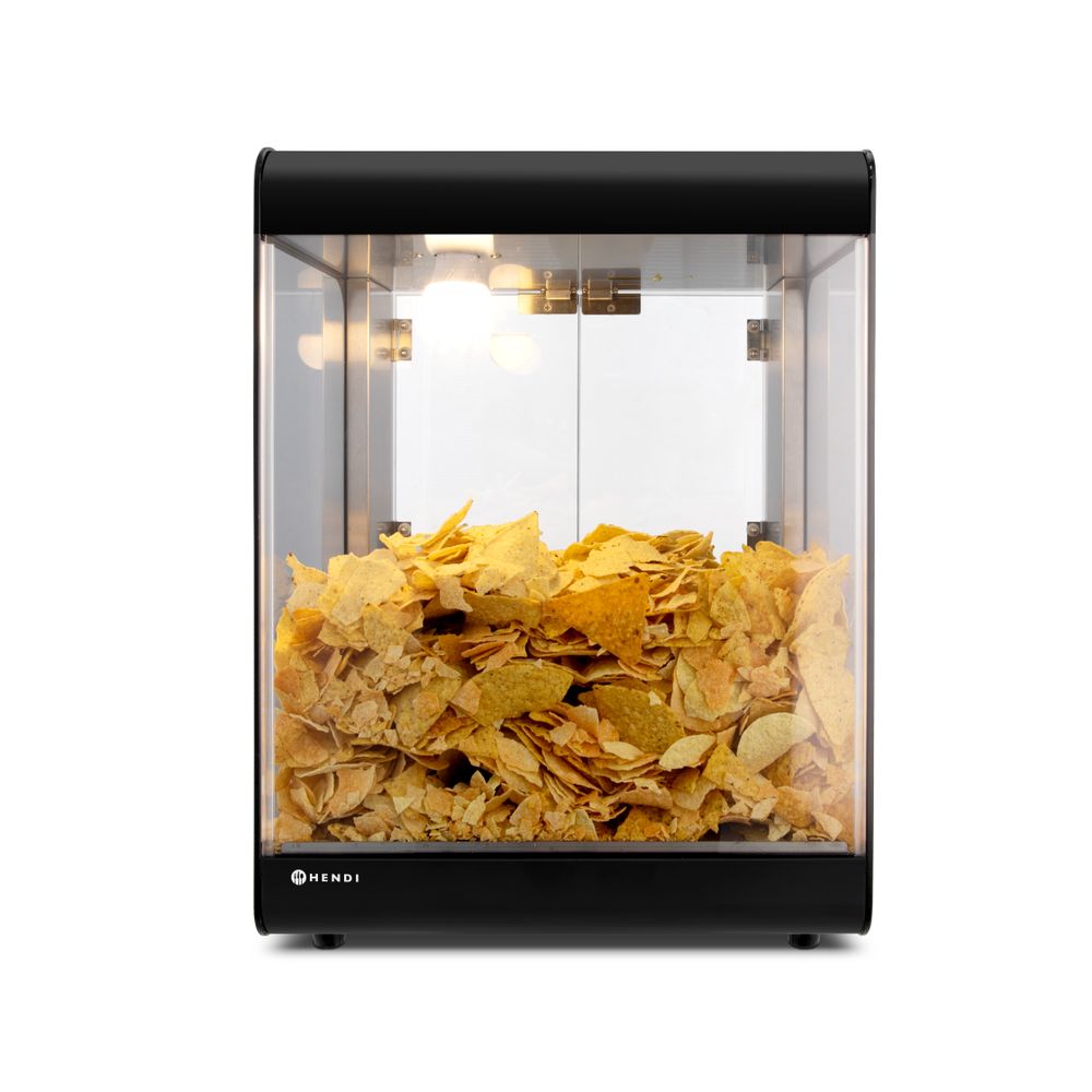 Chauffe-nachos Noir - 220-240V/500W - 400x344x(H)525mm